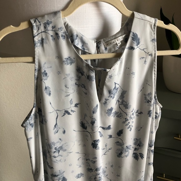 Blue Floral Blouse - Picture 2 of 2